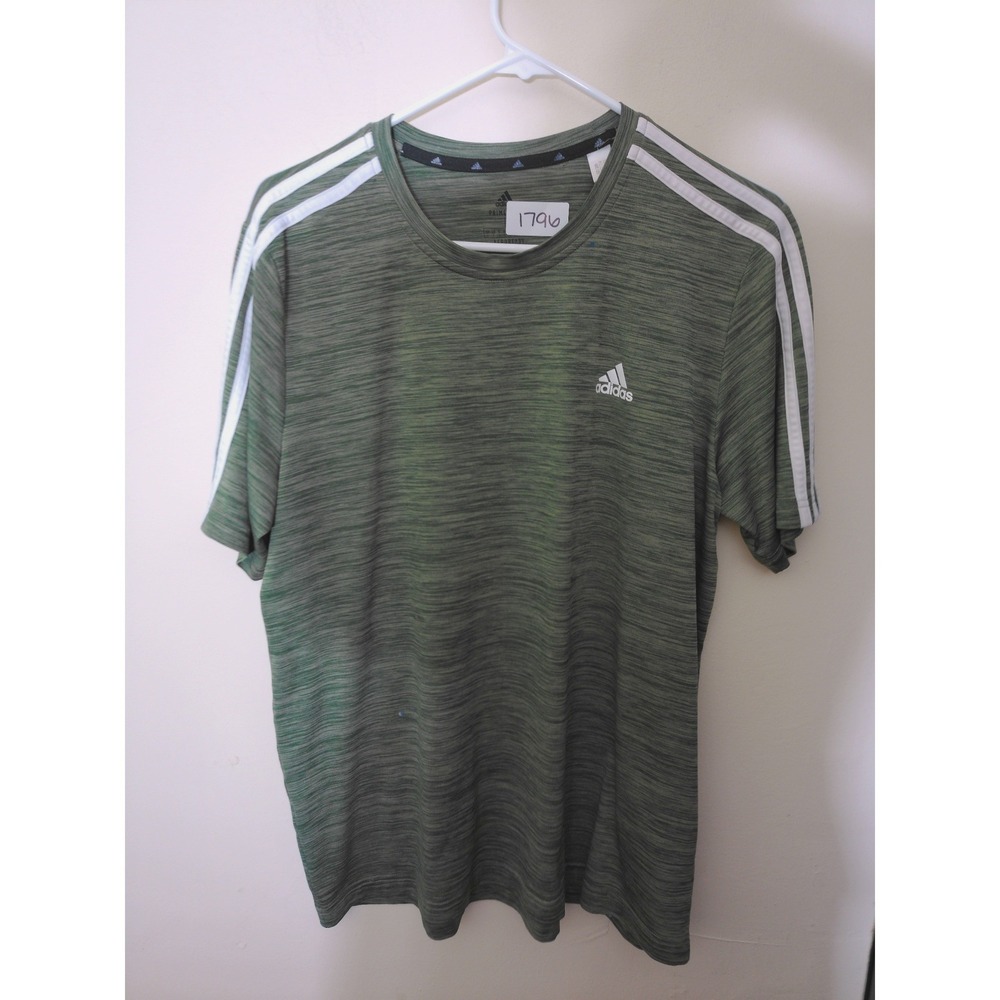 Adidas Performance Tee Mens Large Green Heathered Aeroready sports Activewear